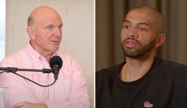 Steve Ballmer et Nico Batum