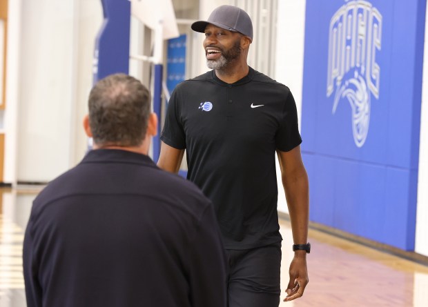 Orlando Magic head coach Jamahl Mosley is pictured before a...
