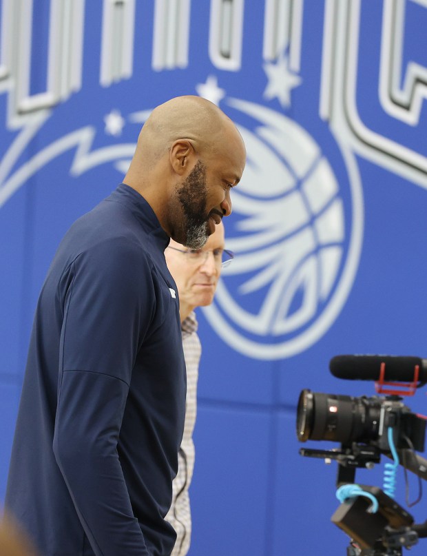 The Orlando Magic announce their newest draftees during a press...