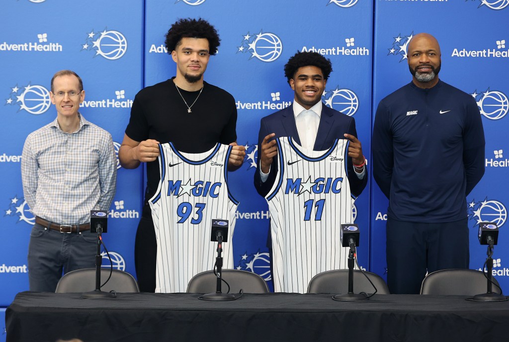 Jase Richardson, Noah Penda introduced by Orlando Magic