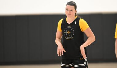 Kylie Feuerbach is back for her sixth and final season at Iowa. (Photo by Dennis Scheidt)