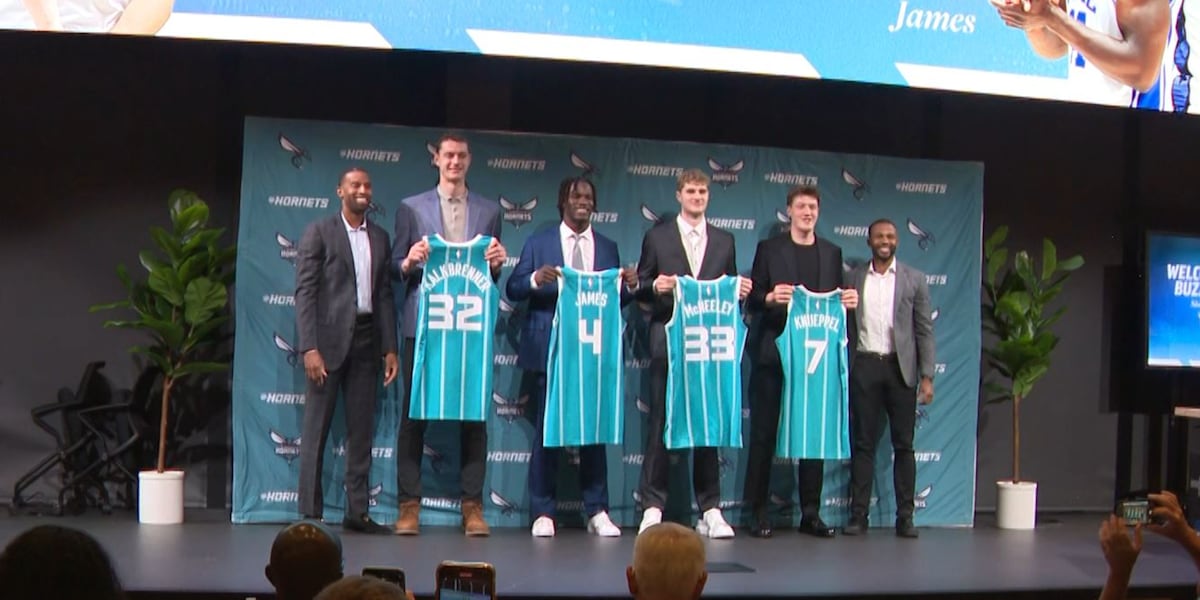 Charlotte Hornets introduce Kalkbrenner, other 2025 draft picks