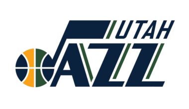 Primary logo. The design elements were created in-house by the Larry H. Miller Sports & Entertainme...