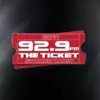 92.9 The Ticket logo