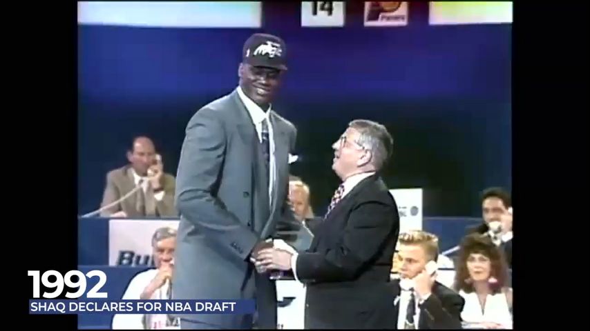 LSU basketball legend Shaq drafted first overall in the 1992 NBA Draft