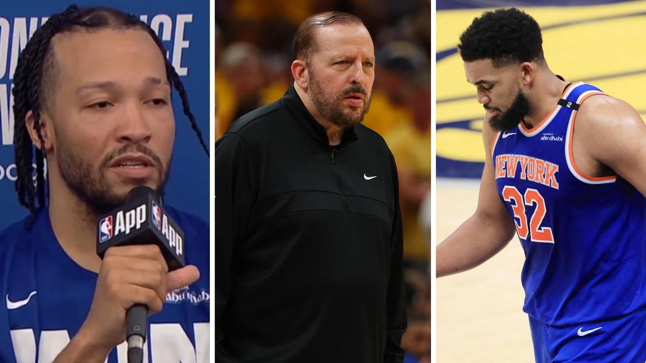 Jalen Brunson response to question about Tom Thibodeau’s future, video, New York Knicks loss to Indiana Pacers, future, direction, trades, Karl-Anthony Towns, latest news