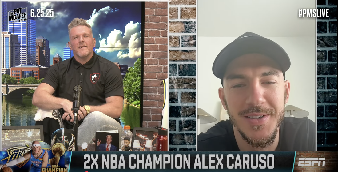 Alex Caruso teases Pat McAfee over NBA Finals 'rally speeches'