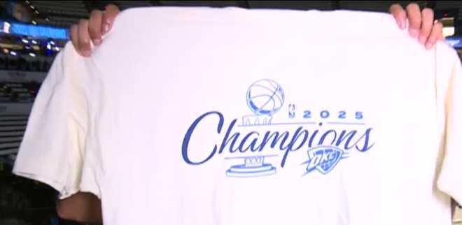 thunder 2025 nba champions opening ceremony shirt