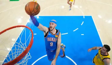 Thunder's Alex Caruso works Raising Cane's shift in OKC