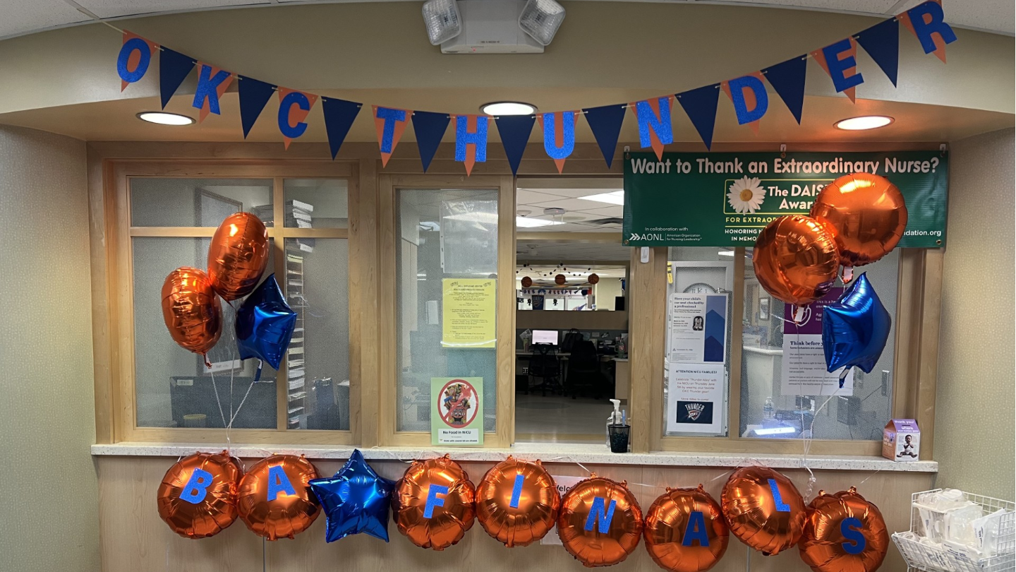 Ascension St. John NICU babies support OKC Thunder in the finals