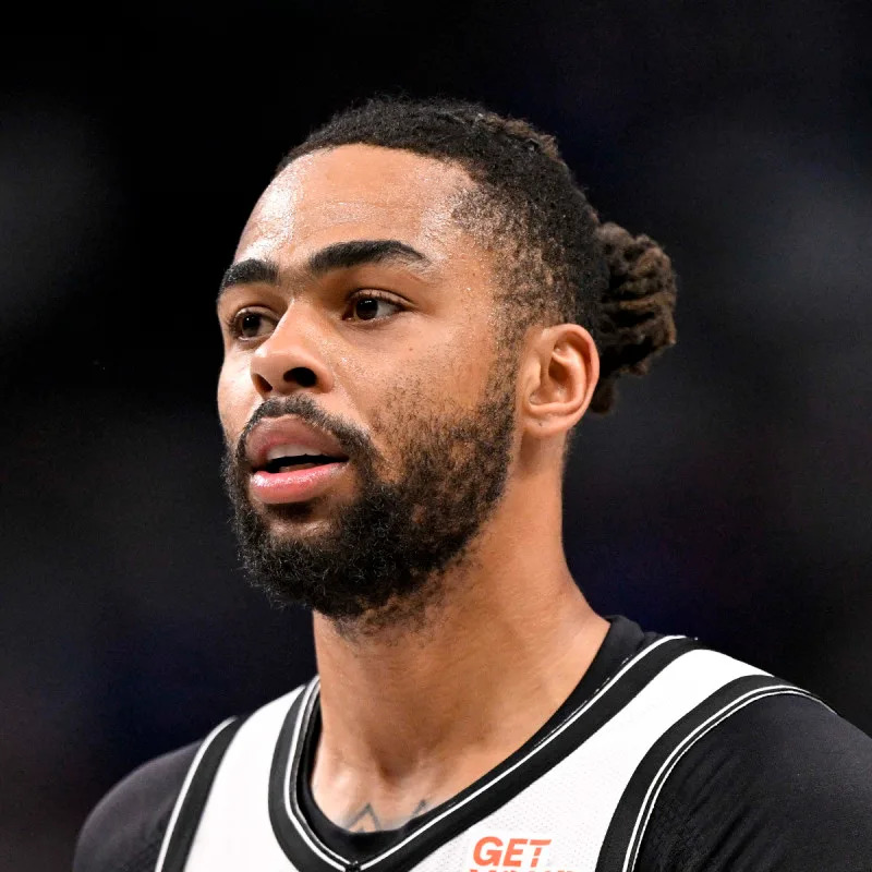 D'Angelo Russell of Jordy Fernandez's Brooklyn Nets. © Jerome Miron-Imagn Images