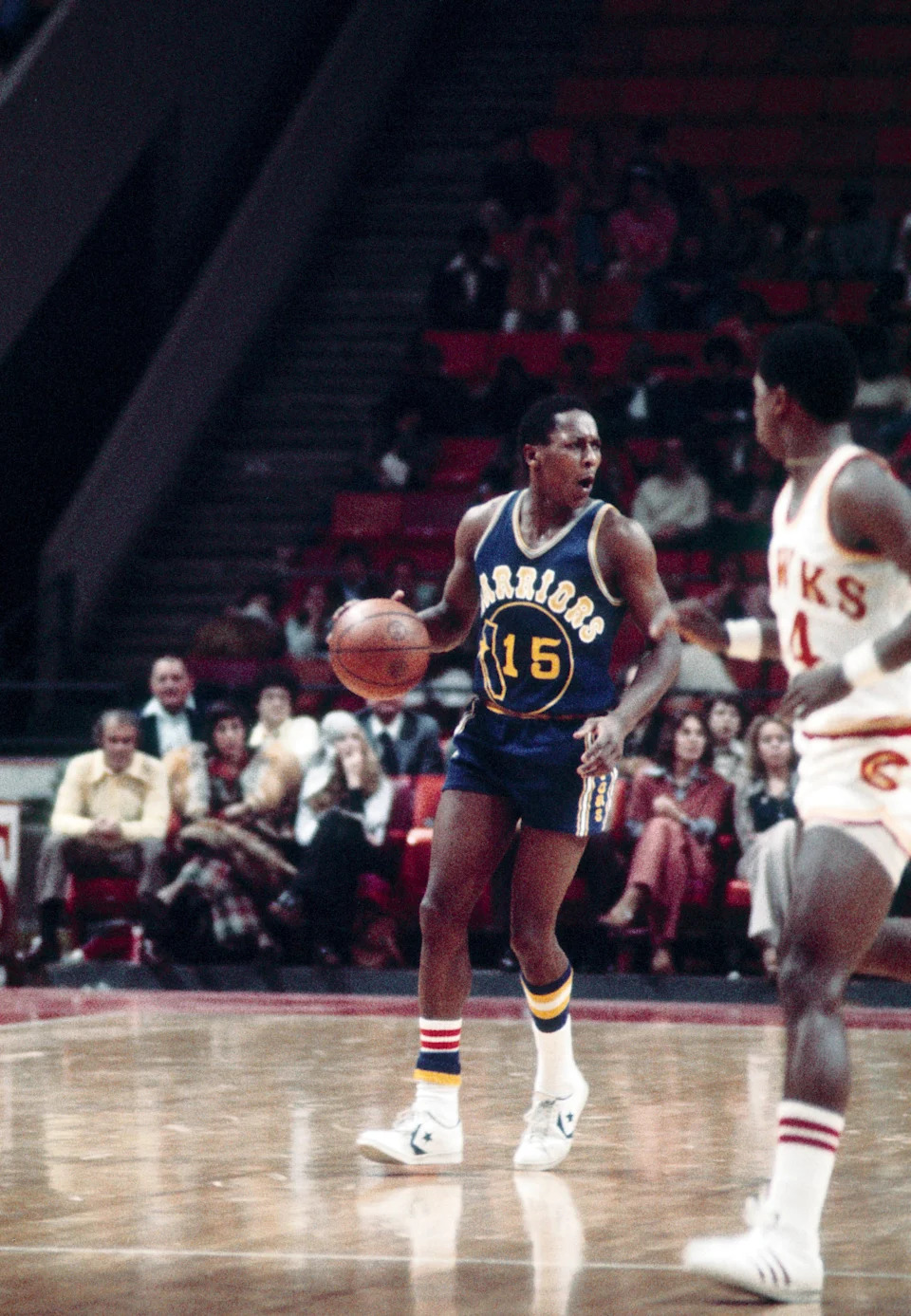 Unknown date; Atlanta, GA, USA; FILE PHOTO; Golden State Warriors guard Charles Dudley (15) in action against the Atlanta Hawks at the Omni. Mandatory Credit: Manny Rubio-USA TODAY Sports