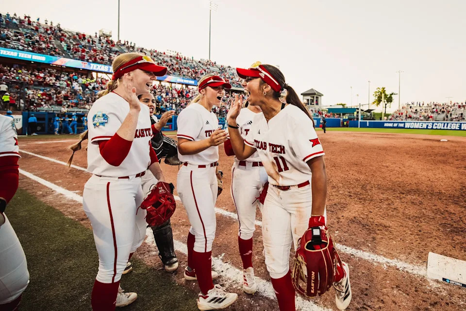 The Red Raiders are in the WCWS semifinals for the first time. (Texas Tech Athletics)