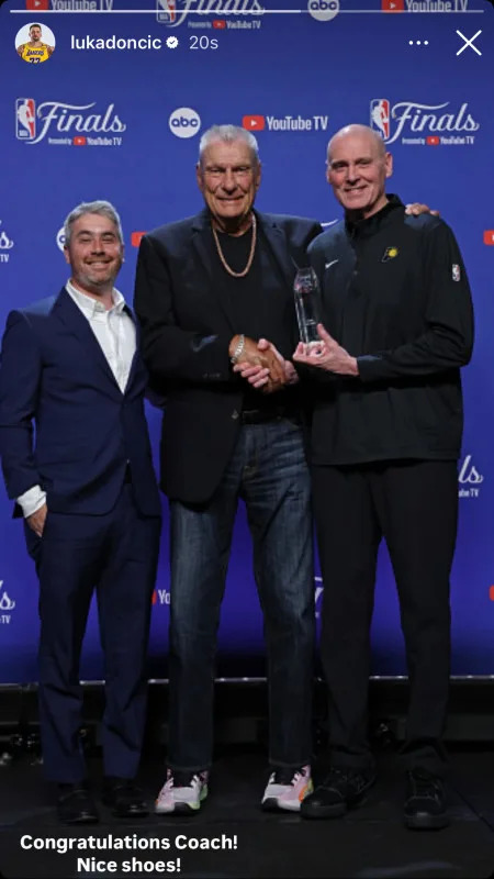 Los Angeles Lakers guard Luka Doncic posts on his Instagram story.lukadoncic &sol; Instagram