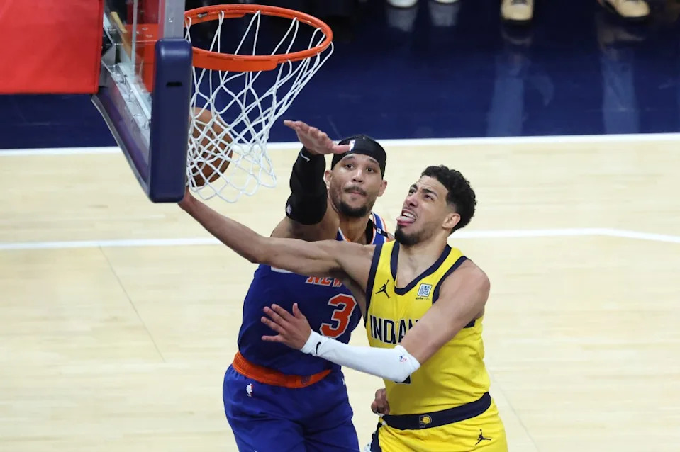 Tyrese Haliburton and the Pacers knocked off the Knicks in six games. Charles Wenzelberg / New York Post