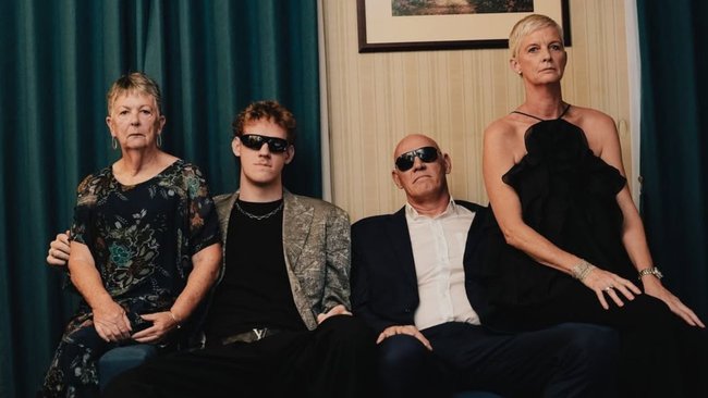 Zikarsky and his family were all dressed up for the draft.