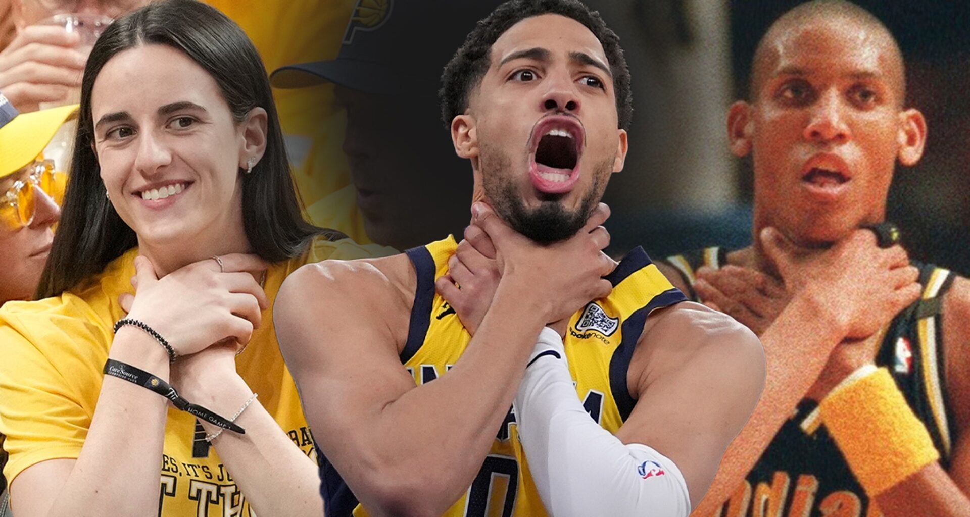 Caitlin Clark Mimics Reggie Miller 'Choke Celebration' In Pacers' Comeback Win