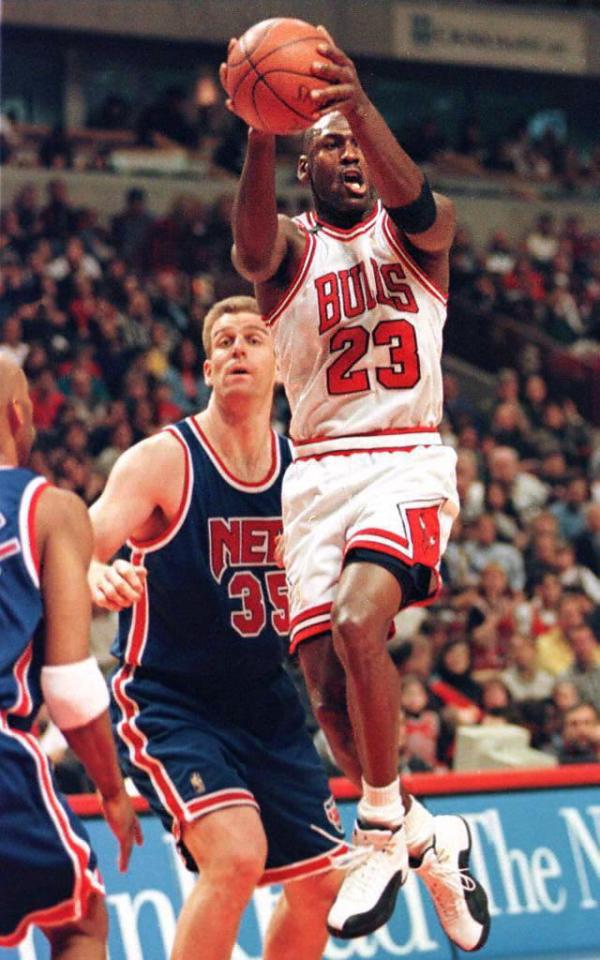 'The Nightmare' (left) played with and against Jordan