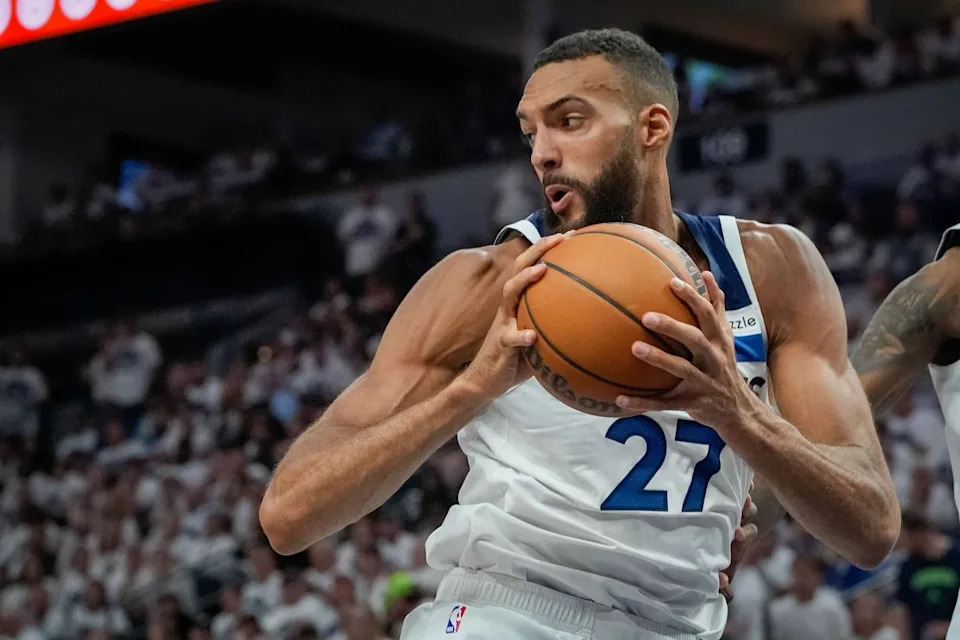 Minnesota Timberwolves center Rudy Gobert (27).Bruce Kluckhohn-Imagn Images