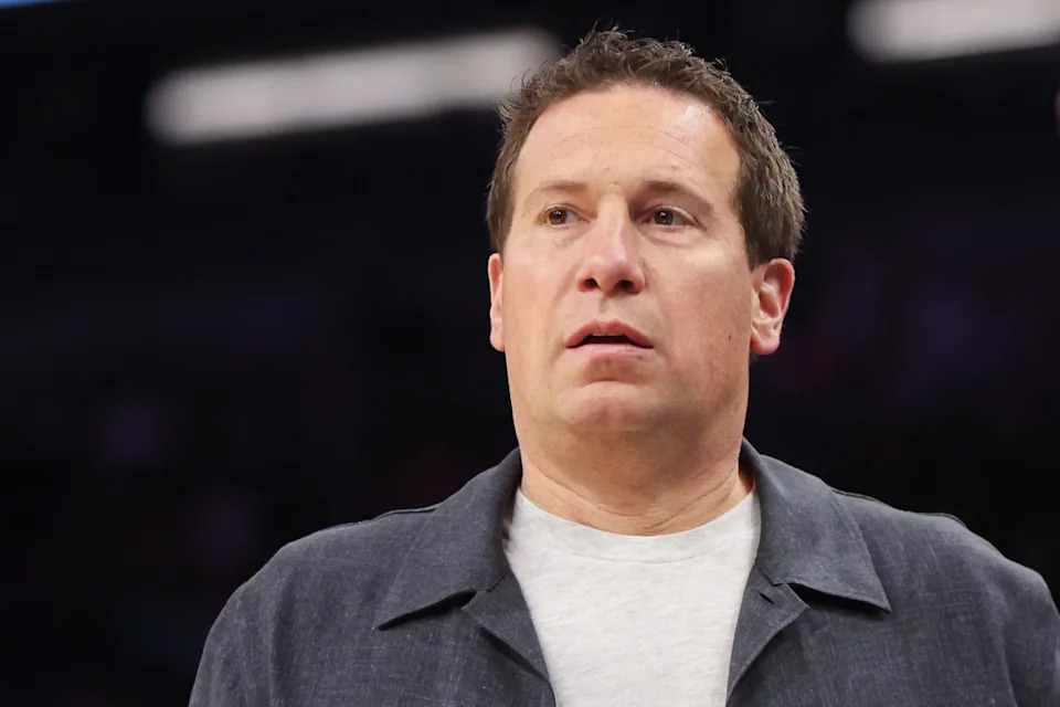 Feb 27, 2025; Phoenix, Arizona, USA; Phoenix Suns owner Mat Ishbia watches a game against the New Orleans Pelicans in the second quarter at Footprint Center. Mandatory Credit: Brett Davis-Imagn Images© Brett Davis-Imagn Images