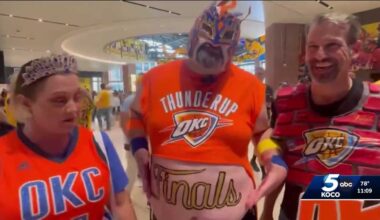 Oklahoma City Thunder superfan Thundor energizes Indiana crowd