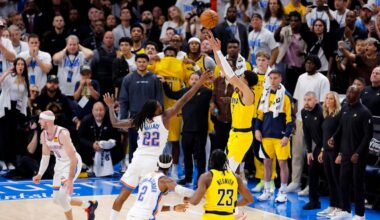 Pacers stun Thunder on Tyrese Haliburton's game-winner: Dwyane Wade, Caitlin Clark, more react to Game 1