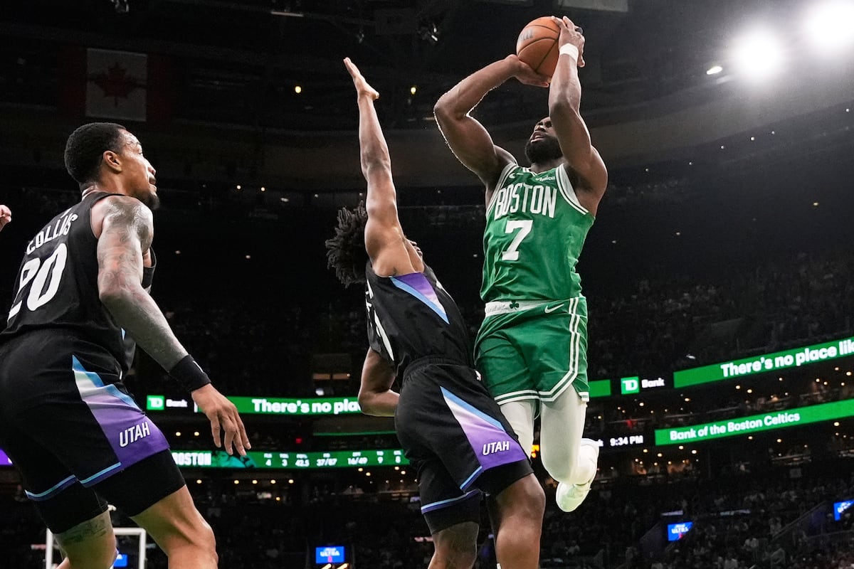 Utah Jazz deny trade rumors over Boston Celtics All-Star Jaylen Brown