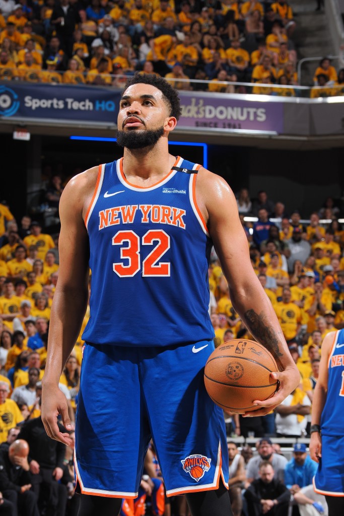 Karl-Anthony Towns could be on the move in a potential Knicks trade for Kevin Durant.