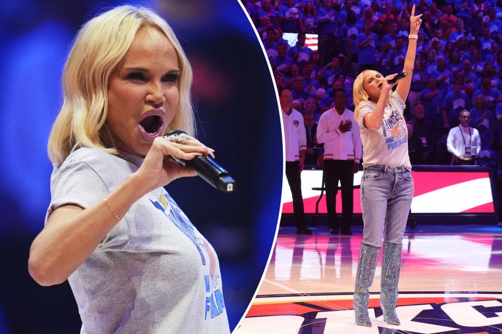 Tony Award winning actress Kristin Chenoweth slammed by NBA fans for Game 7 national anthem