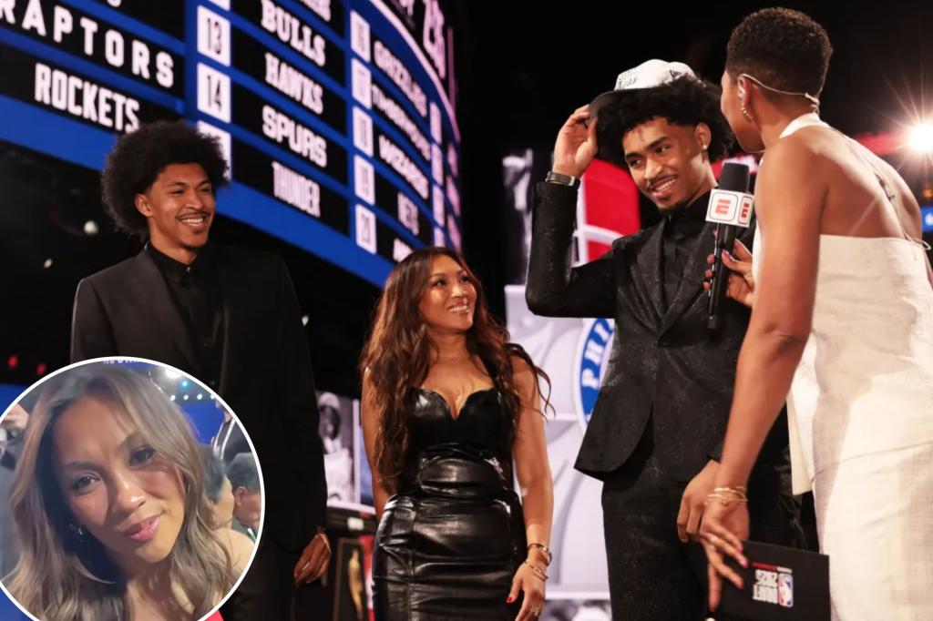 It was a 'surreal' night for Dylan Harper's mom after going viral at 2025 NBA Draft