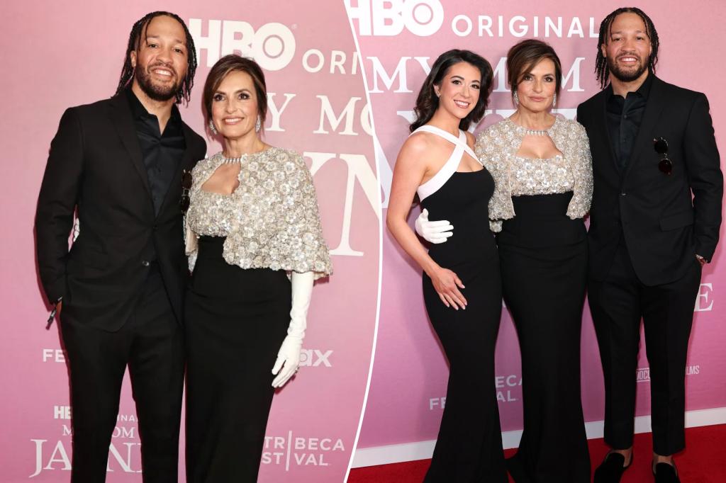 Jalen Brunson, wife support Mariska Hargitay at 'My Mom Jayne' movie premiere