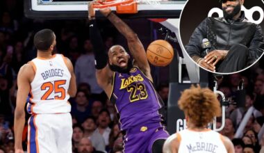 LeBron James says he can't play 'much further'