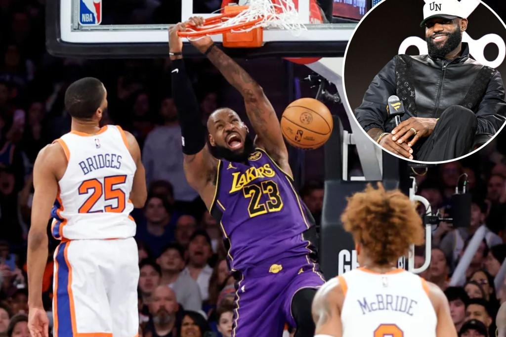 LeBron James says he can't play 'much further'