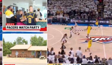 Indiana broadcast cuts away from Pacers' NBA Finals rally