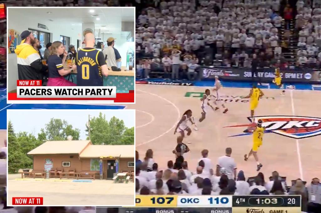Indiana broadcast cuts away from Pacers' NBA Finals rally