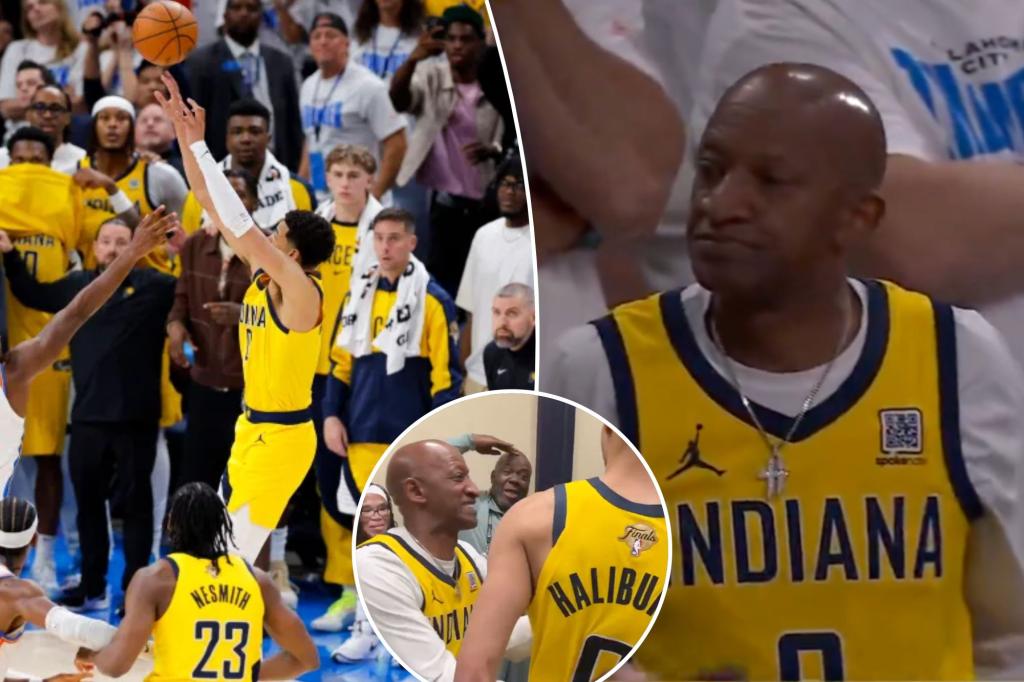 How Tyrese Haliburton's dad reacted to son's game-winner in Pacers' Game 1 win