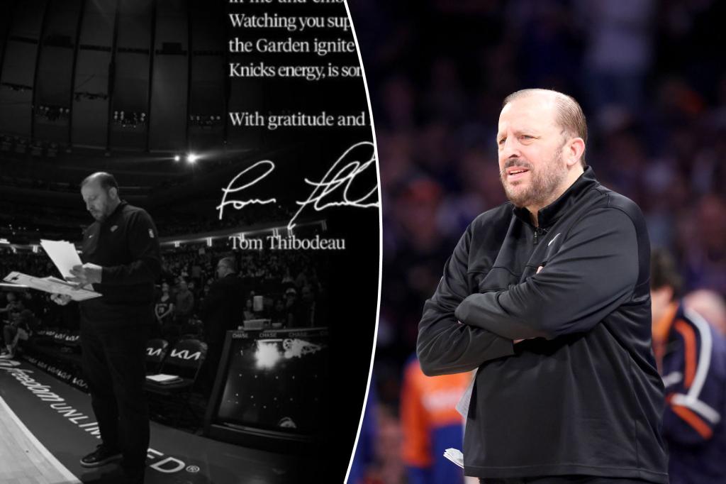 Tom Thibodeau breaks silence on Knicks firing