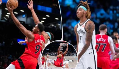 Nets improve NBA lottery chances after ugly loss to lowly Raptors