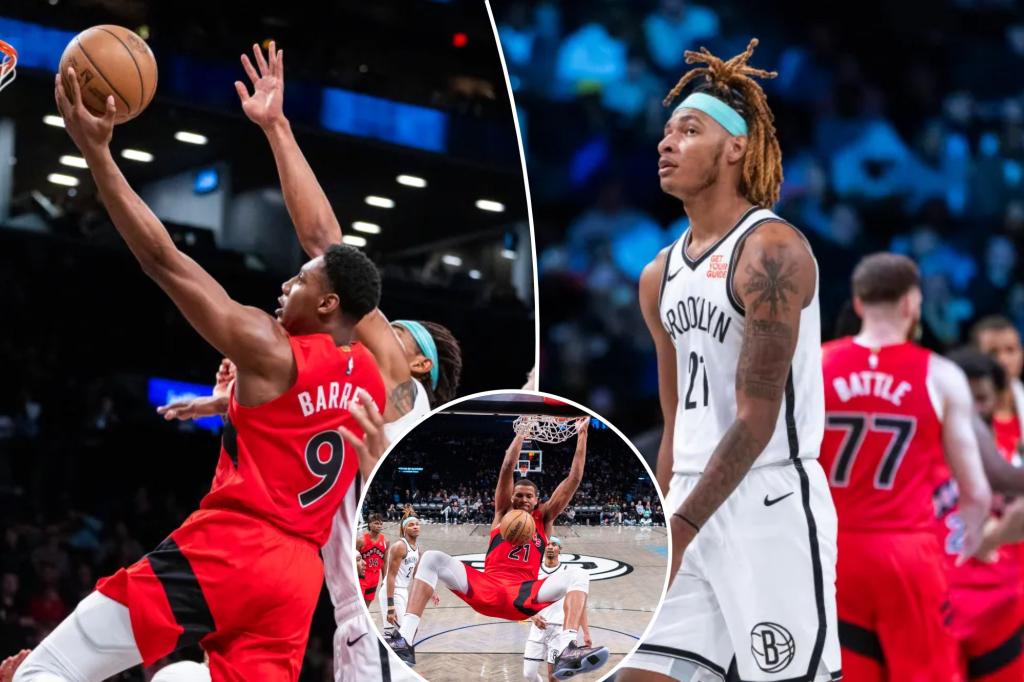 Nets improve NBA lottery chances after ugly loss to lowly Raptors