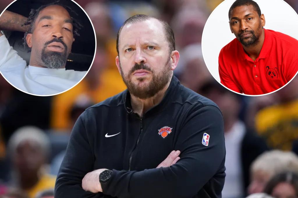 Former Knicks Metta World Peace, J.R. Smith react to Tom Thibodeau's firing