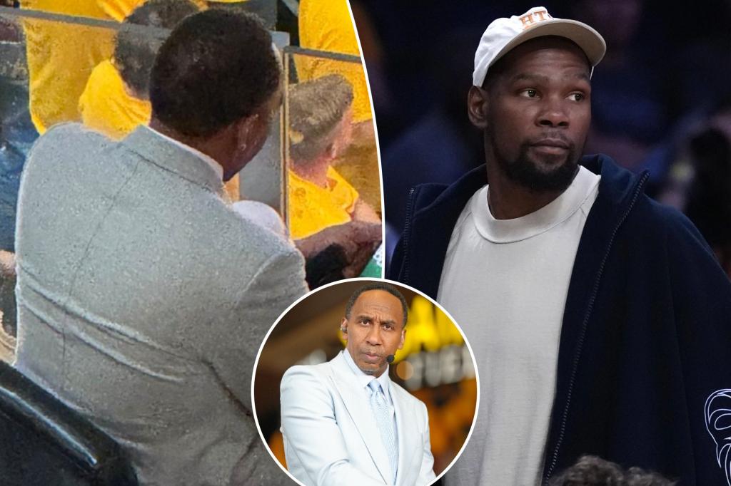 Stephen A. Smith under fire for playing Solitaire during NBA Finals while Kevin Durant joins the mocking