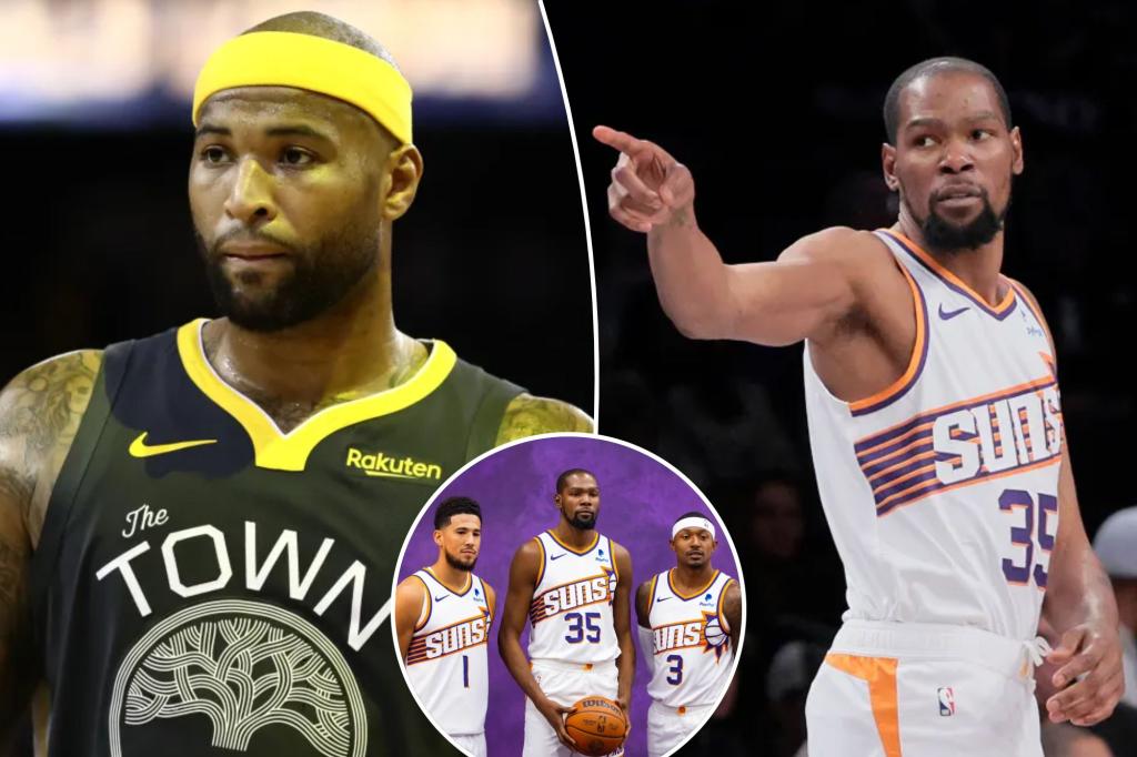 Kevin Durant responds after Demarcus Cousins claims Suns had 'fist fights'