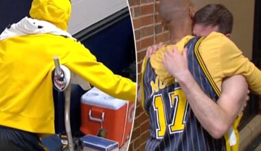 Tyrese Haliburton, Reggie Miller share emotional moments with Pacers after NBA Finals loss