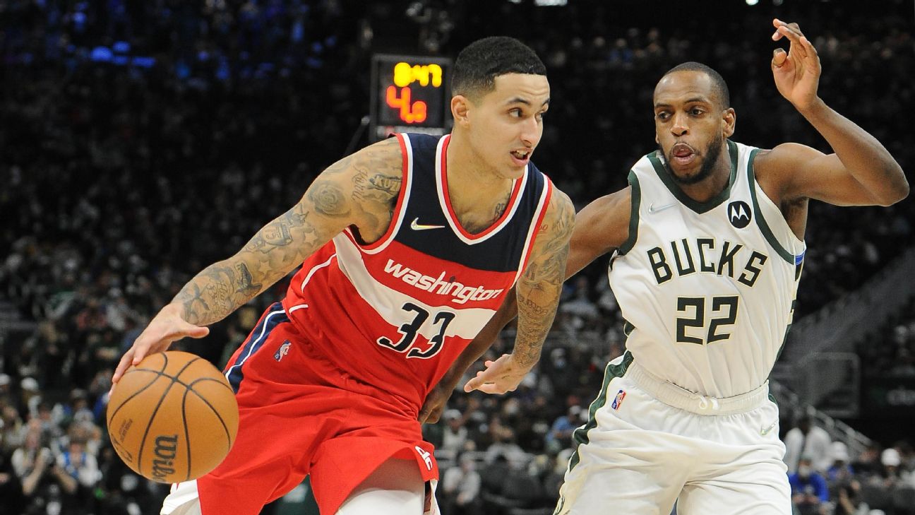Sources: Bucks trade Khris Middleton to Wizards for Kyle Kuzma