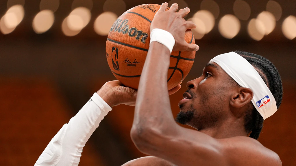 SGA Warm up NBA Finals Game 4 Indianapolis