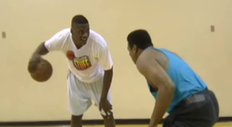 A young Shaquille O'Neal broke a backboard while overpowering Rashad