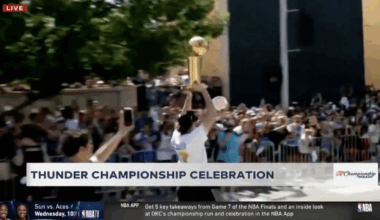 Oklahoma anchors lose their minds at Thunder parade