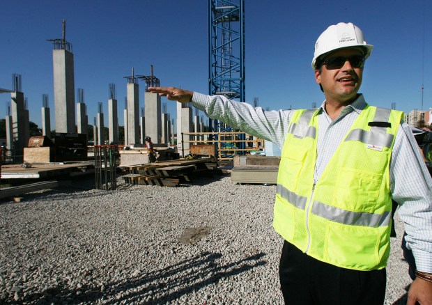 2010: Standing in center court of the new Orlando Events...