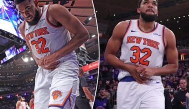 Karl-Anthony Towns out of Knicks' lineup vs. 76ers with new injury