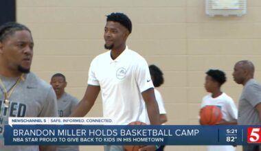 NBA rising star Brandon Miller hosts annual basketball camp for kids in hometown